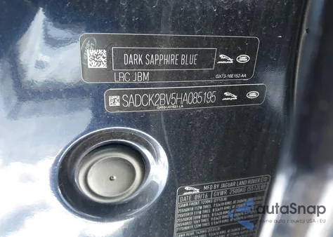 2017 Jaguar F-Pace 35T Prestige z USA, uszkodzony, nr VIN SADCK2BV5HA085195